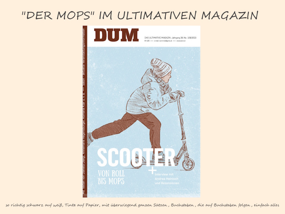 Magazincover, das ultimative Magazin, und drauf steht: "Scooter - von Roll bis Mops"